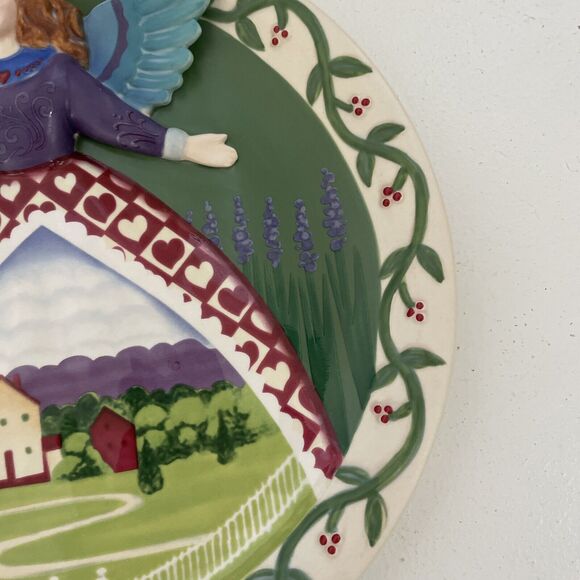 Jim Shore Heartwood Creek Summer ANGEL Collector Plate Country Farmhouse Decor - Picture 4 of 8